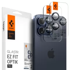 iPhone iPhone 14 Pro telefona aizsargstikls SPIGEN OPTIK.TR ”EZ FIT” CAMERA PROTECTOR 2-PACK Apple iPhone 14 Pro