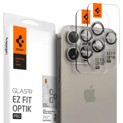 iPhone iPhone 15 Pro Max telefona aizsargstikls SPIGEN OPTIK.TR ”EZ FIT” CAMERA PROTECTOR 2-PACK Apple iPhone 15 Pro Max