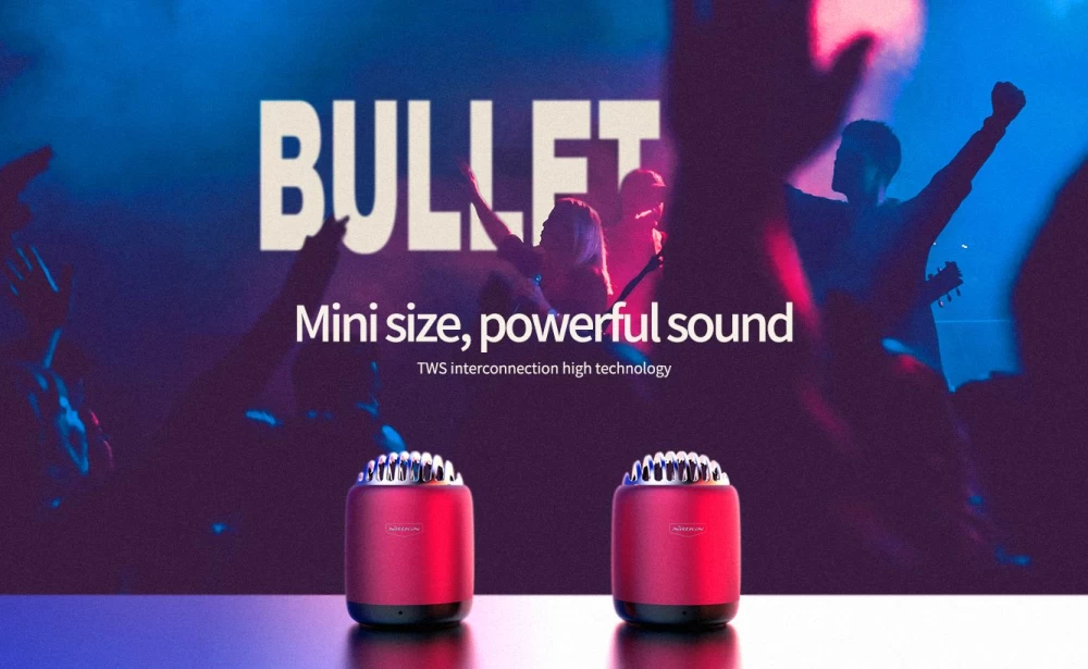  Bluetooth skaļruņi Bullet Mini Wireless Speaker  melns